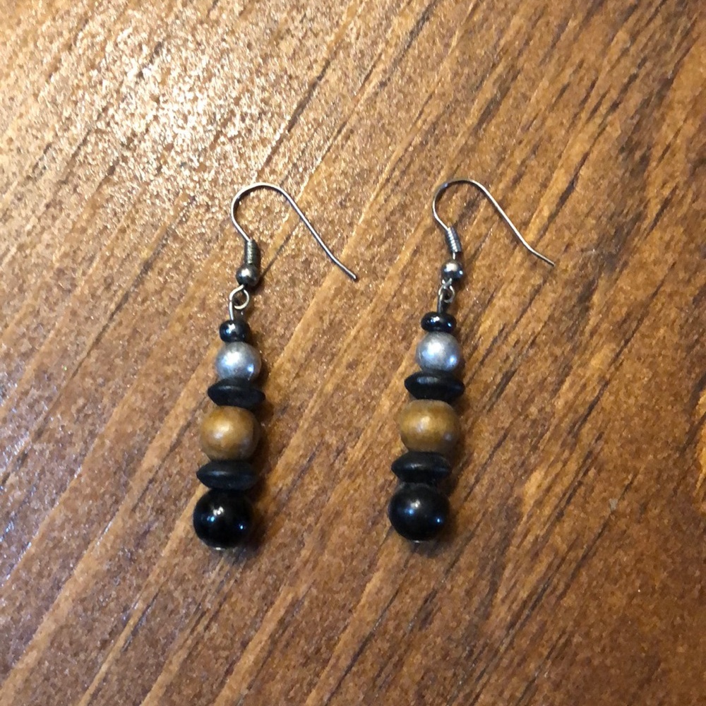 Black and Brown Earrings